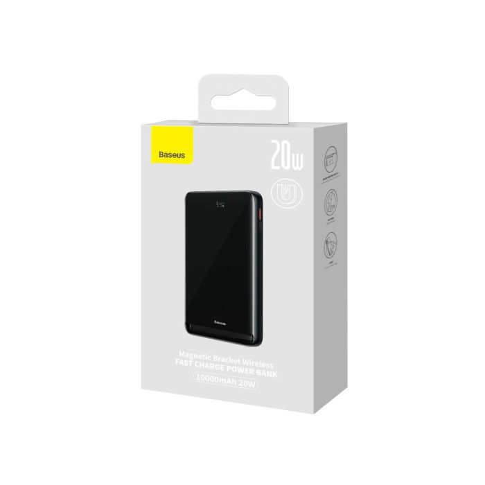 Baseus Magnetic Bracket Wireless Fast Charge 20W 10000 mAh with Cable Type-C to Type-C Blue (PPCX000203)