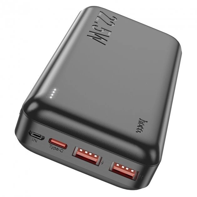 Hoco J101A PD20W+QC3.0 (22.5W) 20000 mAh портативная 2xUSB Black