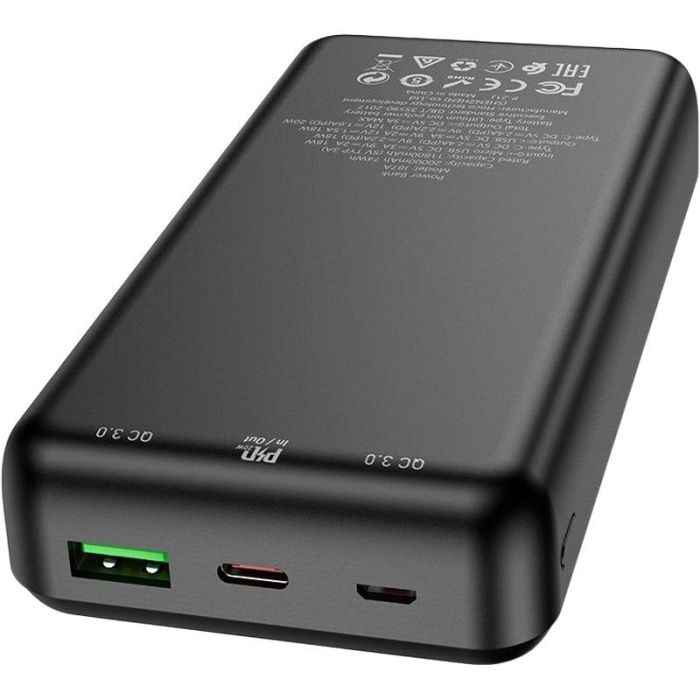 Hoco J87A PD20W+QC3.0 (22.5W) 20000 mAh портативная Black