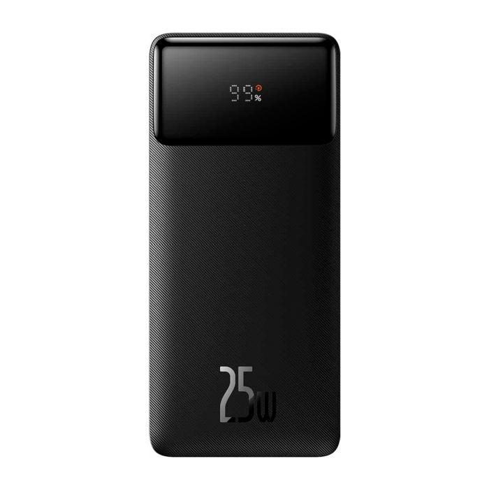 Baseus Bipow Digital Display 25W 20000 mAh 2xUSB/Type-C чорний