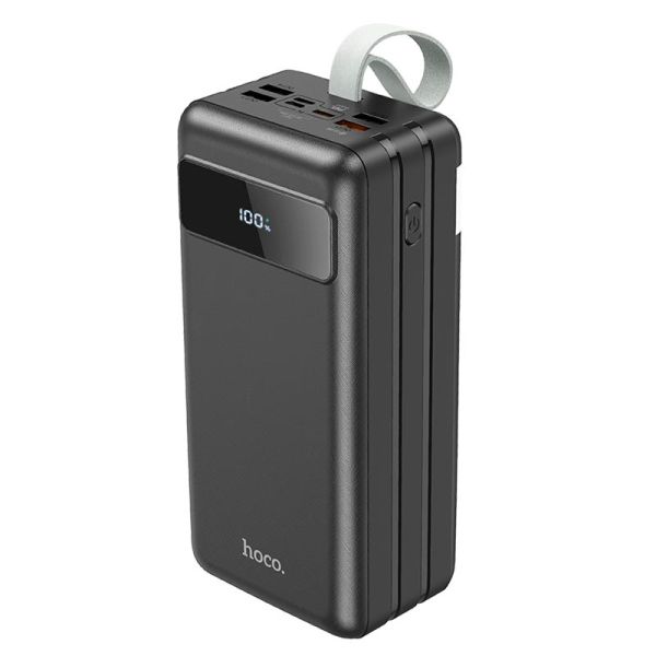 Портативна батарея Power Bank HOCO Electric fully J86B 60000mAh | 4USB/Lightning/Type-C, PD/QC, 20W/5A black