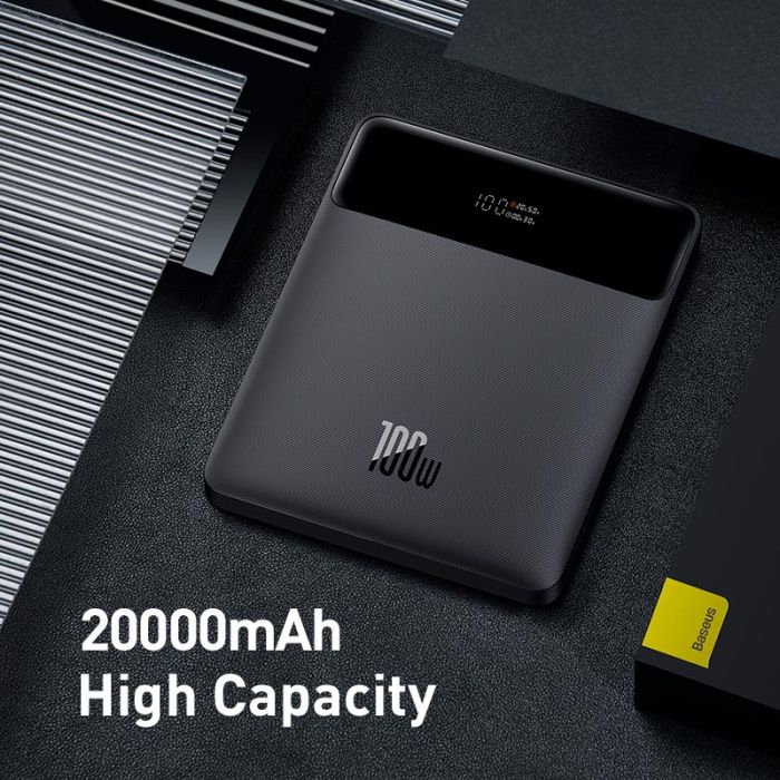 Павербанк BASEUS Power bank 20000mAh 2USB/2Type-C 100W/3A PD/QC PPDGL-01 black