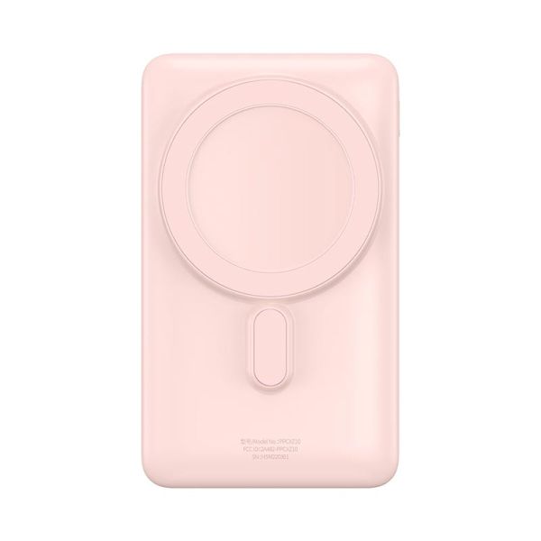 Повербанк Power Bank BASEUS Magnetic Bracket Wireless Fast Charge 10000mAh Type-C 20W/3A PD/QC PPCX000004 pink