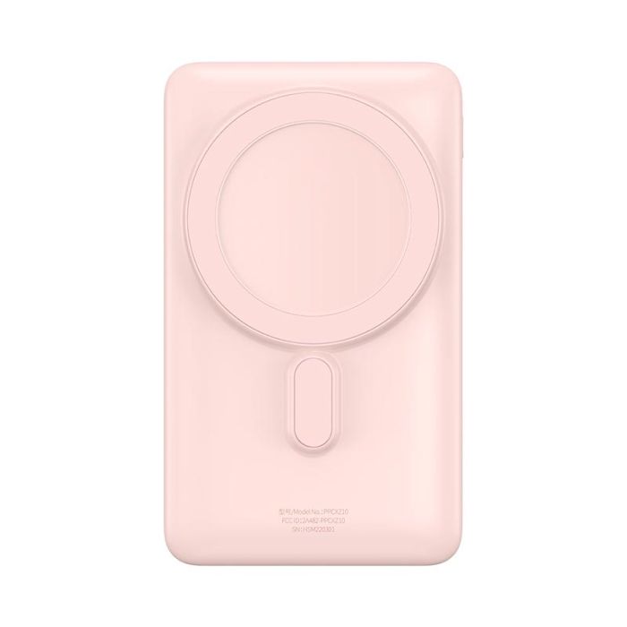 Baseus Magnetic Bracket Wireless Fast Charge 10000 mAh Type-C 20W/3A PD/QC PPCX000004 pink