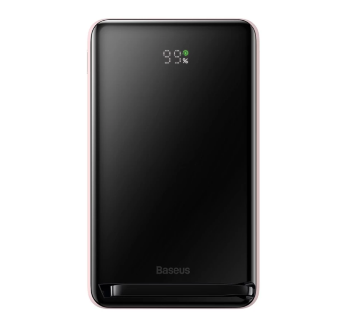 Baseus Magnetic Bracket Wireless Fast Charge 10000 mAh Type-C 20W/3A PD/QC PPCX000004 pink