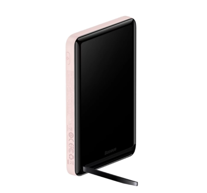 Baseus Magnetic Bracket Wireless Fast Charge 10000 mAh Type-C 20W/3A PD/QC PPCX000004 pink