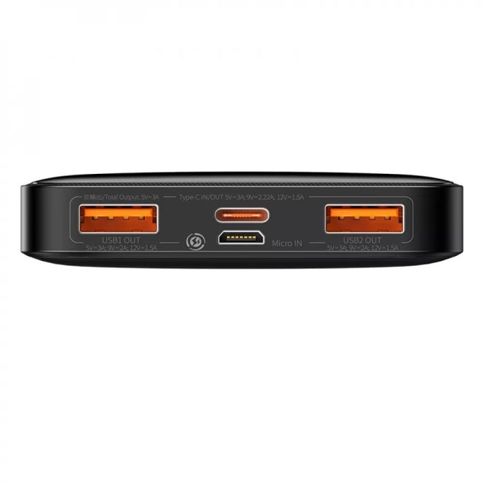 Baseus PPBD050301 Bipow Overseas 20W 10000 mAh 2Usb/type-c чорний