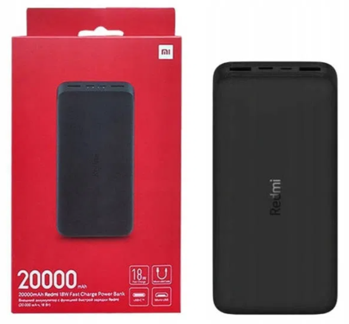 Xiaomi Redmi 20000 mAh 2xUSB QC3.0 18W PB200LZM Black (VXN4304GL)