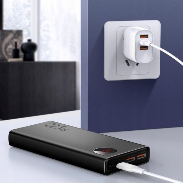 Baseus Adaman 20000 mAh 22.5W з швидкою зарядкою для телефону планшета Чорний