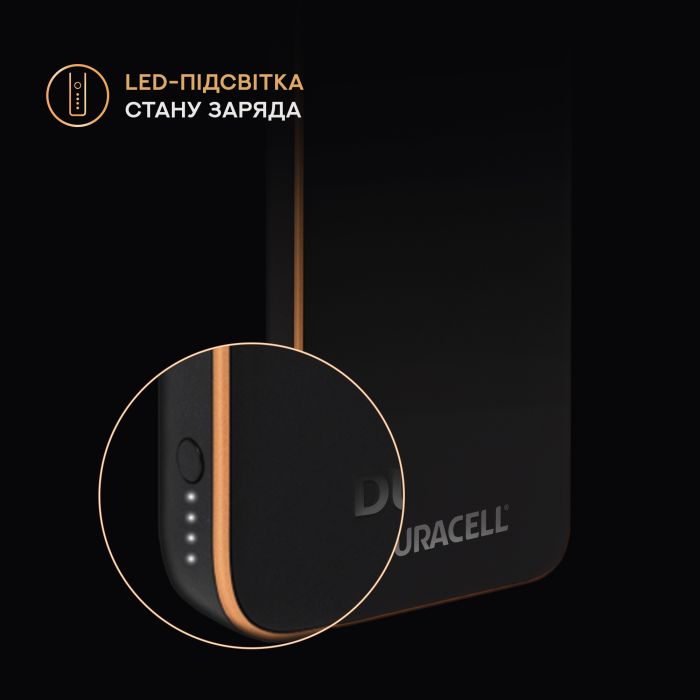 Duracell CHARGE 10 10000 mAh 18W Black (DRPB3010A)