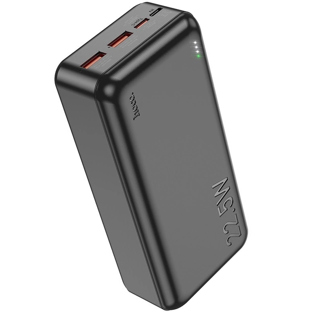 Hoco J101B PD20W+QC3.0 (22.5W) 30000 mAh портативная 2xUSB Black