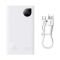 Baseus Adaman 2 Digital Display Fast Charge 30W 20000 mAh White (PPAD050002)