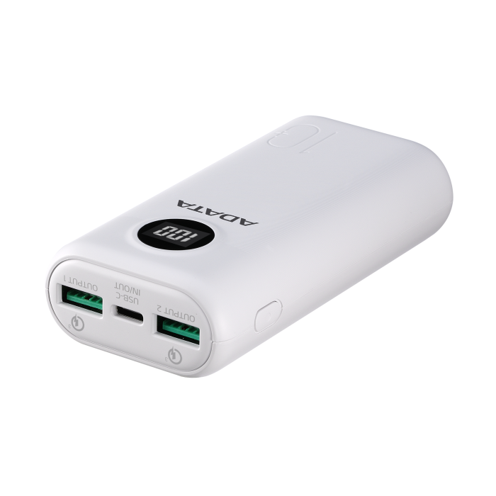 Adata Powerbank P10000QCD 10000 mAh QC/PD White (AP10000QCD-DGT-CWH)