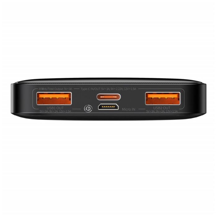 Baseus Bipow Digital Display Fast Charge 10000 mAh 20W Black Overseas Edition (PPBD050301)