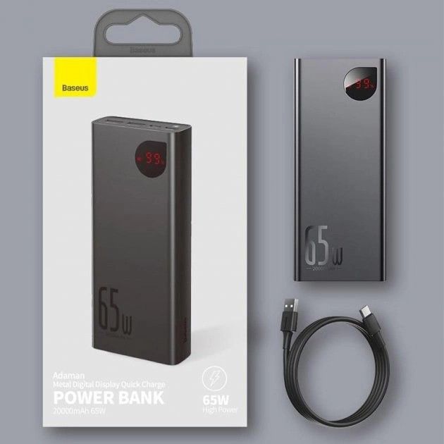 Baseus Adaman Metal Digital Display 20000 mAh 65W PPIMDA-D01