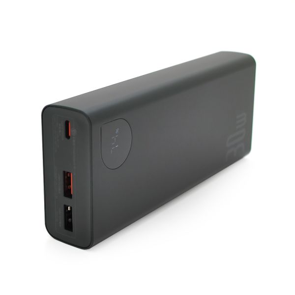 PowerBank Baseus Adaman2 Digital Display Fast Charge 20000mAh 30W, 2*USB + Type-C, Black, Q20 PPAD040101