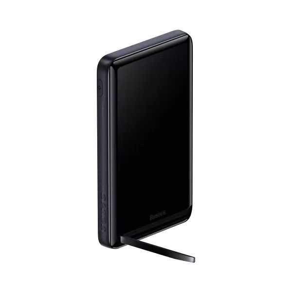 Baseus Magnetic Bracket Wireless Fast Charge 10000 mAh 20W + Кабель Type-C - Type-C 60W 3A Швидка зарядка QC3.0+PD3.0 (PPCX000003) Black/Blue