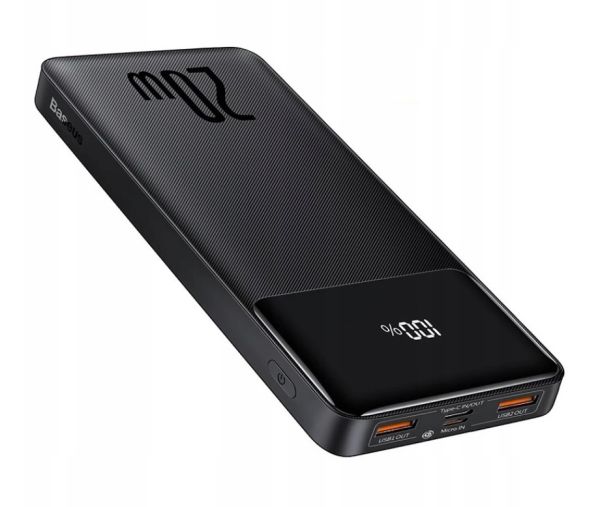 Повербанк Power Bank Baseus 10000 mAh 20W чорний