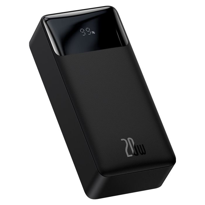 Baseus Bipow Fast Charge 30000 mAh 20W Black with USB-A to microUSB Cable (PPBD050401)