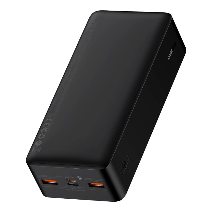 Baseus Bipow Fast Charge 30000 mAh 20W Black with USB-A to microUSB Cable (PPBD050401)