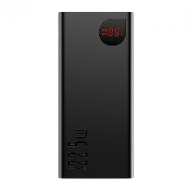 Baseus Adaman Metal Digital Display Quick 10000 mAh 22.5W Black (PPAD000001)