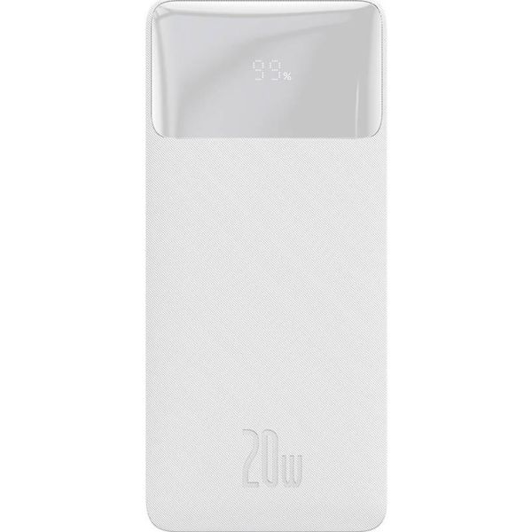 Зовнішній акумулятор Baseus Bipow Overseas 20W 10000mAh White (PPBD050502) [85440]