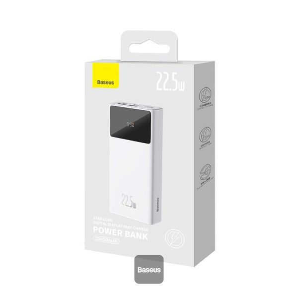 Baseus Star Lord Display 22.5Вт 20000 mAh white