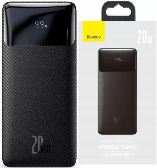 Baseus Bipow Digital Display 30000 mAh 20W Black