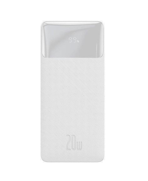 Портативна батарея Baseus Bipow Digital Display 10000mAh 20W Overseas Edition PPBD050502 біла
