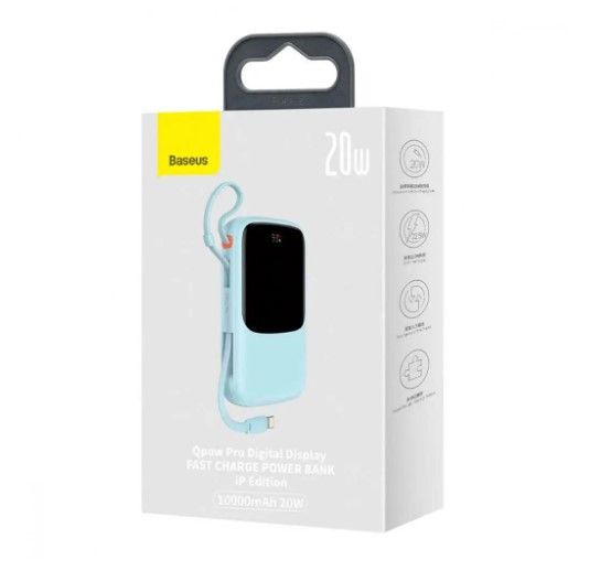 Baseus Qpow Digital Display 10000 mAh 15W iP Edition Blue PPQD050103