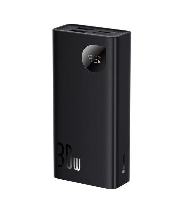 Зовнішній акумулятор PowerBank Baseus Adaman2 Digital Display Fast Charge 10000 mAh 30W Black PPAD040101