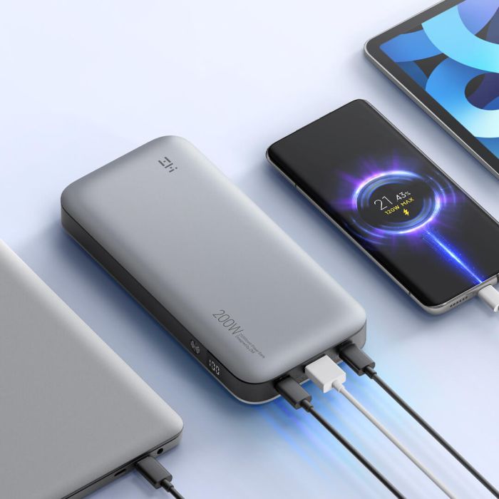 Xiaomi ZMi Multifunctional Power Bank 25000 mAh Silver (QB826G)