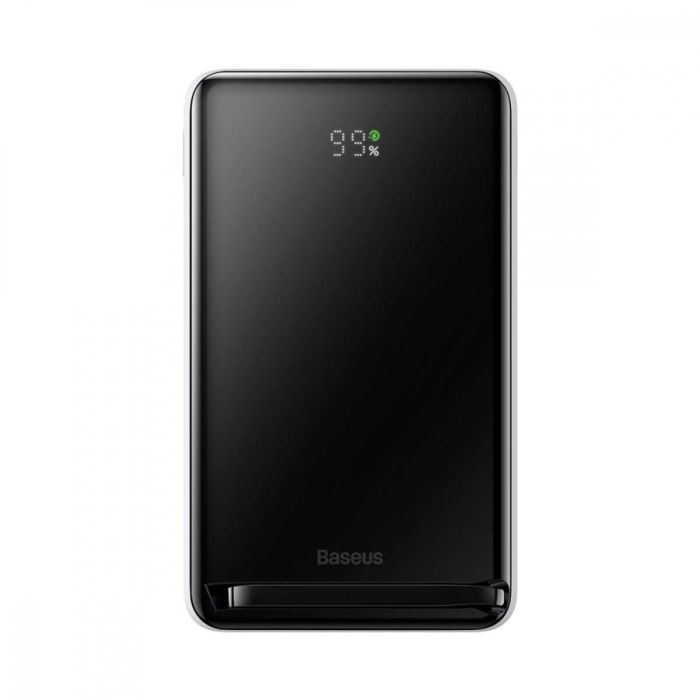 Baseus Magnetic Bracket Wireless Fast Charge 10000 mAh Type-C 20W/3A PD/QC PPCX000002 white