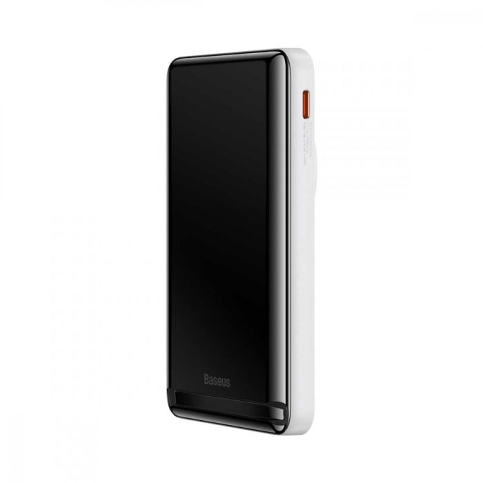 Baseus Magnetic Bracket Wireless Fast Charge 10000 mAh Type-C 20W/3A PD/QC PPCX000002 white