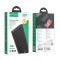 Hoco J83 (10000 mAh зі швидкою зарядкою 20W PD Type-C, 18W QC3.0 USB / Вхід: 18W Type-C, micro-USB) з LED індикатором, метал, чорний