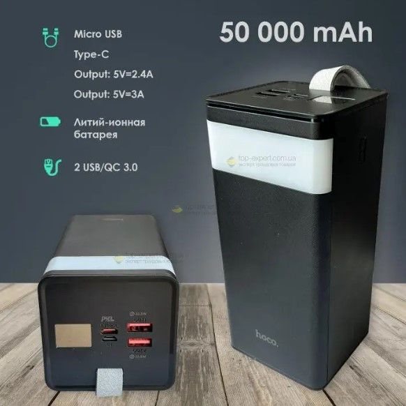 Hoco J86A 50000 mAh PD20W+QC3.0 22.5W Черный