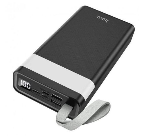 Внешний аккумулятор Power Bank HOCO J73 30000 mAh LED lamp Черный