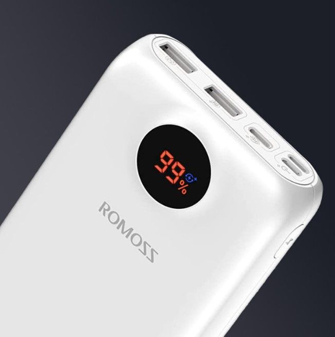 Romoss 30000 mAh 22.5W PSw30PF Біла