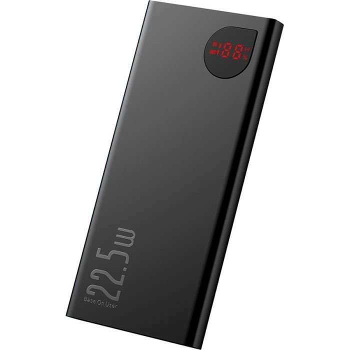 Baseus Adaman Metal Digital Display PD3.0+QC3.0 22.5W 10000 mAh Black (PPAD000001)