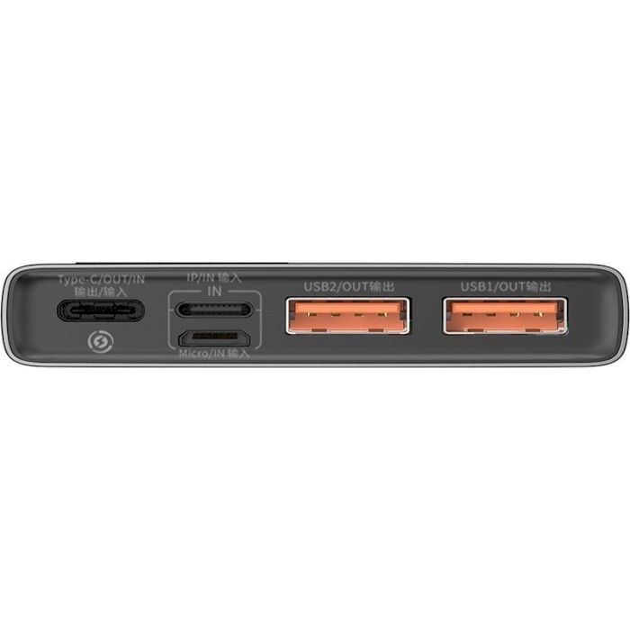 Baseus Adaman Metal Digital Display PD3.0+QC3.0 22.5W 10000 mAh Black (PPAD000001)