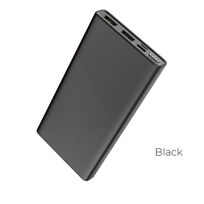 Hoco J55 Neoteric Mobile (10000 mAh / Out: 2USB 5V/2A / In: Type-C, micro-USB 5V/2A ) з LED індикатором, чорний