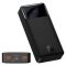 Baseus PPDML-J Bipow 15W 20000 mAh Out: 2USB + QC3.0 Type-C: 5V/3A Max 15W / In: Micro 5В/2А (10W), Type-C 5В/3А (15W) з Дисплеєм, Black