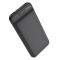 Hoco J52 New joy (10000 mAh / Out: 2USB 5V/2A / In: Type-C, micro-USB 5V/2A ) з LED індикатором, чорний