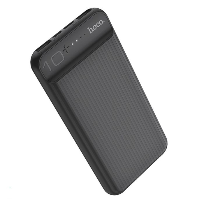 Hoco J52 New joy (10000 mAh / Out: 2USB 5V/2A / In: Type-C, micro-USB 5V/2A ) з LED індикатором, чорний