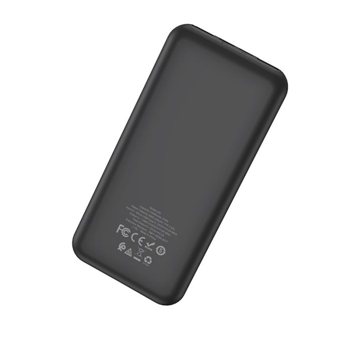 Hoco J52 New joy (10000 mAh / Out: 2USB 5V/2A / In: Type-C, micro-USB 5V/2A ) з LED індикатором, чорний