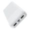 Hoco J72A Easy travel (20000 mAh / Out: 2USB 5V/2A / In: Type-C, micro-USB 5V/2A ) з LED індикатором, білий