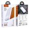 Hoco J72A Easy travel (20000 mAh / Out: 2USB 5V/2A / In: Type-C, micro-USB 5V/2A ) з LED індикатором, білий