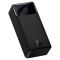 Baseus PPDML-K Bipow 15W 30000 mAh Out: 2USB + QC3.0 Type-C: 5V/3A Max 15W / In: Micro 5В/2А (10W), Type-C 5В/3А (15W) з Дисплеєм, Black