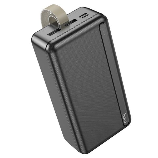 Hoco J91B (30000 mAh / Out: 2USB 5V/2A / In: Type-C, micro-USB 5V/2A ) з LED індикатором, чорний
