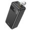 Hoco J86B (60000 mAh / Out: 4xUSB-A 22.5W QC3.0,Type-C PD 20W / In: Lightning, micro-USB, Type-C 18W ) з LED Дисплеєм і ліхтариком, чорний